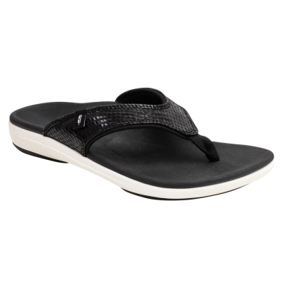 Dép sức khỏe nữ Revitalign Yumi Gecko Black